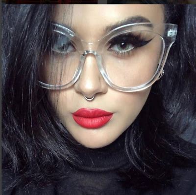 designer oversized cat eye glasses